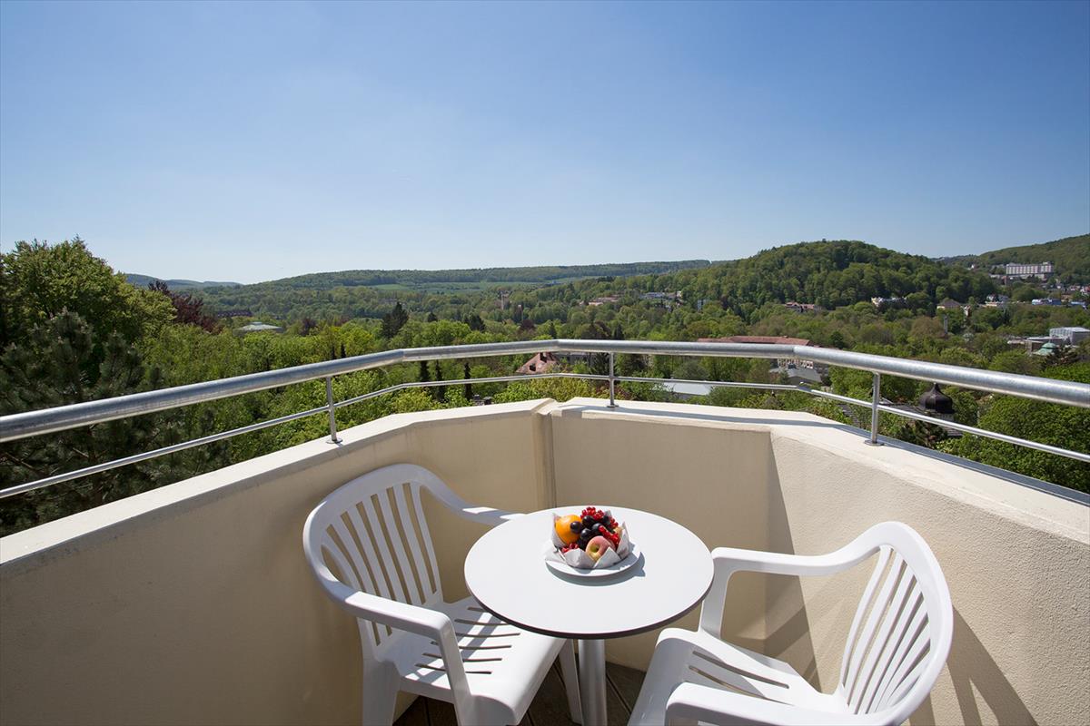 Balkon mit Blick ins Grüne